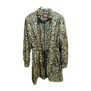Leopard Print Windbreaker Jacket - CI Sono - Size S